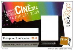 @+ Carte Festival Cinéma Paris 2009 - Uniquement Pour Collection - Bioscoopkaarten