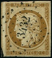 1a   10c. Bistre Brun, Oblitéré PC 3432, TB/TTB - 1849-1850 Cérès