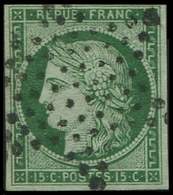2    15c. Vert, Oblitéré ETOILE, TB. Br - 1849-1850 Cérès
