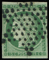 2    15c. Vert, Oblitéré ETOILE TB - 1849-1850 Cérès