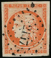 5    40c. Orange, Obl. PC 2147 De MONTROUGE, TTB - 1849-1850 Cérès