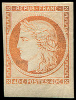 * R5g  40c. Orange, REIMPRESSION, Petit Bdf, TB - 1849-1850 Cérès