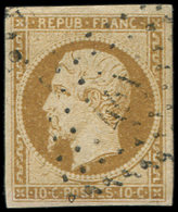 9    10c. Bistre Jaune, Obl. PC 441 (Bordeaux), TB - 1852 Louis-Napoléon