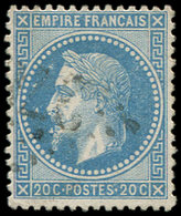 29Bc 20c. Bleu, T II, Variété "LES ABEILLES", Obl., TB - 1863-1870 Napoléon III Lauré