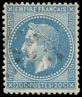 29Bc 20c. Bleu, T II, Variété "LES ABEILLES", Obl., TB - 1863-1870 Napoléon III. Laure