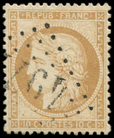36   10c. Bistre, Obl. GC 4977, Frappe Superbe, Centrage Parfait, Superbe - 1870 Belagerung Von Paris