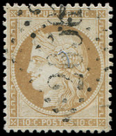 36   10c. Bistre-jaune, Obl. GC 2656, Très Bon Centrage, TTB - 1870 Siège De Paris