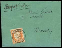 Let 38   40c. Orange, Obl. Càd T16 DORNES 11/5/74 S. Bande Complète "Paquet D'affaires", Tarif Du 1/9/71, Envoi Compris - 1870 Belagerung Von Paris