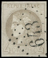41B   4c. Gris, R II, Obl. GC 643, TTB - 1870 Emission De Bordeaux