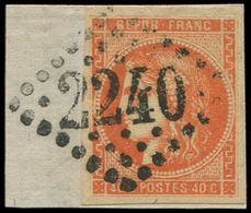 48   40c. Orange, Oblitéré GC 2240 Sur Fragment, TB - 1870 Emission De Bordeaux