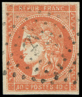 48   40c. Orange, Obl. ANCRE, TB. C Et Br - 1870 Emission De Bordeaux