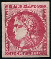 * 49   80c. Rose, Infime Trace De Ch., TB - 1870 Emission De Bordeaux