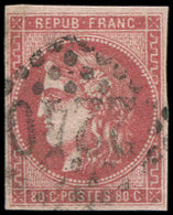 49d  80c. GROSEILLE, Obl. GC 2240, TB. C - 1870 Emission De Bordeaux