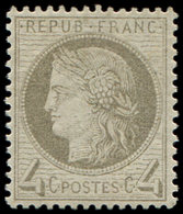 * 52a   4c. Gris Jaunâtre, Très Bon Centrage Et Inf. Ch., TB - 1849-1876: Période Classique
