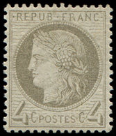 * 52a   4c. Gris Jaunâtre, Très Bon Centrage Et Inf. Ch., TB - 1849-1876: Klassik