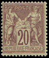 * 67   20c. Brun Lilas, TB - 1876-1878 Sage (Type I)