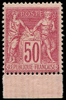* 98   50c. Rose, Petit Bdf, Frais Et TB - 1876-1878 Sage (Type I)