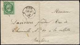 Let N°12 Obl. B Bâton Grand Logement S. LAC, Càd T1521 B PARIS B 17/7/59, TB - 1849-1876: Période Classique