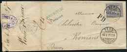 Let Guerre De 1870 30c. De Suisse Obl. Càd BERN 12/1/71 S. LAC De BAR-LE-DUC 9/1 Acheminée De Berne, Cachet Van Graffenr - Guerre De 1870