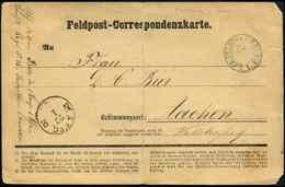 Let Guerre De 1870 Càd K.PR.FELDPOST-RELAIS I 20/1/71 S. Carte De Feldpost, TB - Guerre De 1870
