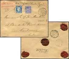 Let N°60C Et 78 Obl. Càd R. Milton 31/5/96 S. Env. CHARGE, Tarif 15c. + 25c. + VD 10c., TB - 1849-1876: Période Classique