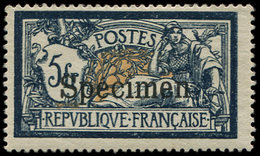 * 123-CI 3  Merson,  5f. Bleu Et Chamois, Surchargé SPECIMEN, TB - Cours D'Instruction