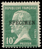 * 170-CI 1  Pasteur, 10c. Vert, Surcharge SPECIMEN, TB - Cours D'Instruction