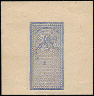 (*) TIMBRES FISCAUX Type D'Oudiné De 1881, Effets De Commerce, Petite épreuve En Bleu Outremer, Sans Faciale, TB - Autres & Non Classés