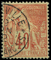 57   40c. Rouge Orange, Obl., TB - Autres & Non Classés