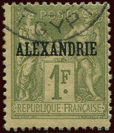 ALEXANDRIE 16 : 1f. Olive, Obl., TB - Autres & Non Classés