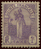 * GUINEE Taxe 7 : 1f. Violet, TB - Autres & Non Classés