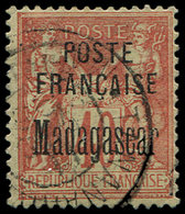 MADAGASCAR 18 : 40c. Orange, Obl., TB - Autres & Non Classés