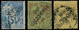 NOUVELLE CALEDONIE 26/28 : Type Commerce De 1892, Obl., TB - Neufs