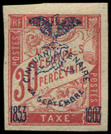 * NOUVELLE CALEDONIE Taxe 11 : 30c. Carmin, TB - Timbres-taxe