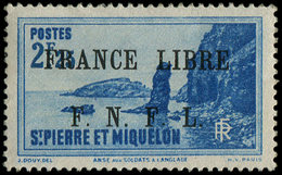 * SAINT PIERRE ET MIQUELON 269 : 2f25 Bleu, FRANCE LIBRE, TB - Neufs