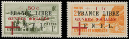 ** SAINT PIERRE ET MIQUELON 310/11 : Oeuvres Sociales, TB - Neufs