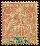 * SENEGAL 17 : 40c. Rouge, TB - Autres & Non Classés