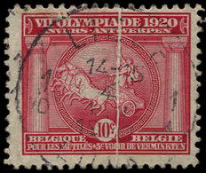 BELGIQUE 180 : J.O D'Anvers, 10c. Rouge, PLI ACCORDEON, Obl., TB - Autres & Non Classés