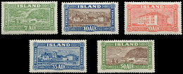 * ISLANDE 115/19 : Série Vues De 1925, TB - Oblitérés