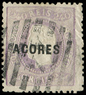 PORTUGAL ACORES 15 : 240r. Violet, Obl., TB - Autres & Non Classés