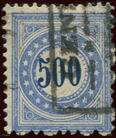 SUISSE Taxe 9 : 500c. Outremer, Obl., TB - Taxe