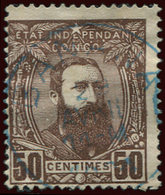 CONGO BELGE 9 : 50c. Brun, Leopold II, Obl., TB - Autres & Non Classés