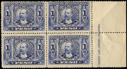 * GUATEMALA Bienfaisance 1p. Bleu, BLOC De 4 Bdf, TB - Guatemala