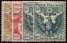* LIBYE 14/17 : Croix Rouge, Timbres D'Italie, TB - Libye