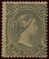 ** TRANSVAAL 65 : 6p. Gris, TB - Transvaal (1870-1909)