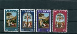 ST LUCIA 1968.4V.MNH**.THE CRUCIFIXION.PAINTINGS.NOLI ME TANGERE.RAPHAEL.RELIGION.RELIGIEUX.RELIGIE. - St.Lucia (...-1978)