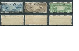 USA 1923 AIRMAIL  Set  3v. Air Emblems USED  SC C4-C6 MI 286-88 SG PA4-6 YV A614-16 - 1a. 1918-1940 Usados