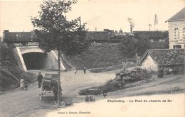 52-CHALINDREY- LE PONT DU CHEMIN DE FER - Chalindrey