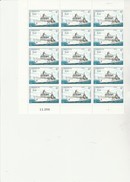 ST PIERRE ET MIQUELON   - FRAGMENT DE FEUILLE DE 15 TIMBRES N° 550 - NEUF  XX - ANNEE 1991 - COTE : 24 € - Unused Stamps