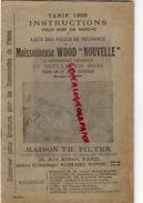 CATALOGUE INSTRUCTIONS MISE EN MARCHE PIECES RECHANGE MOISSONNEUSE WOOD 2 CHEVAUX1908--PILTER PARIS-TRACTEUR AGRICULTURE - Landwirtschaft